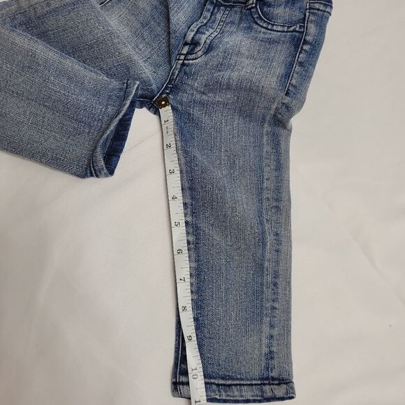 7FAM baby jeans stretch‎ snap button fly blue 18M - Picture 6 of 7